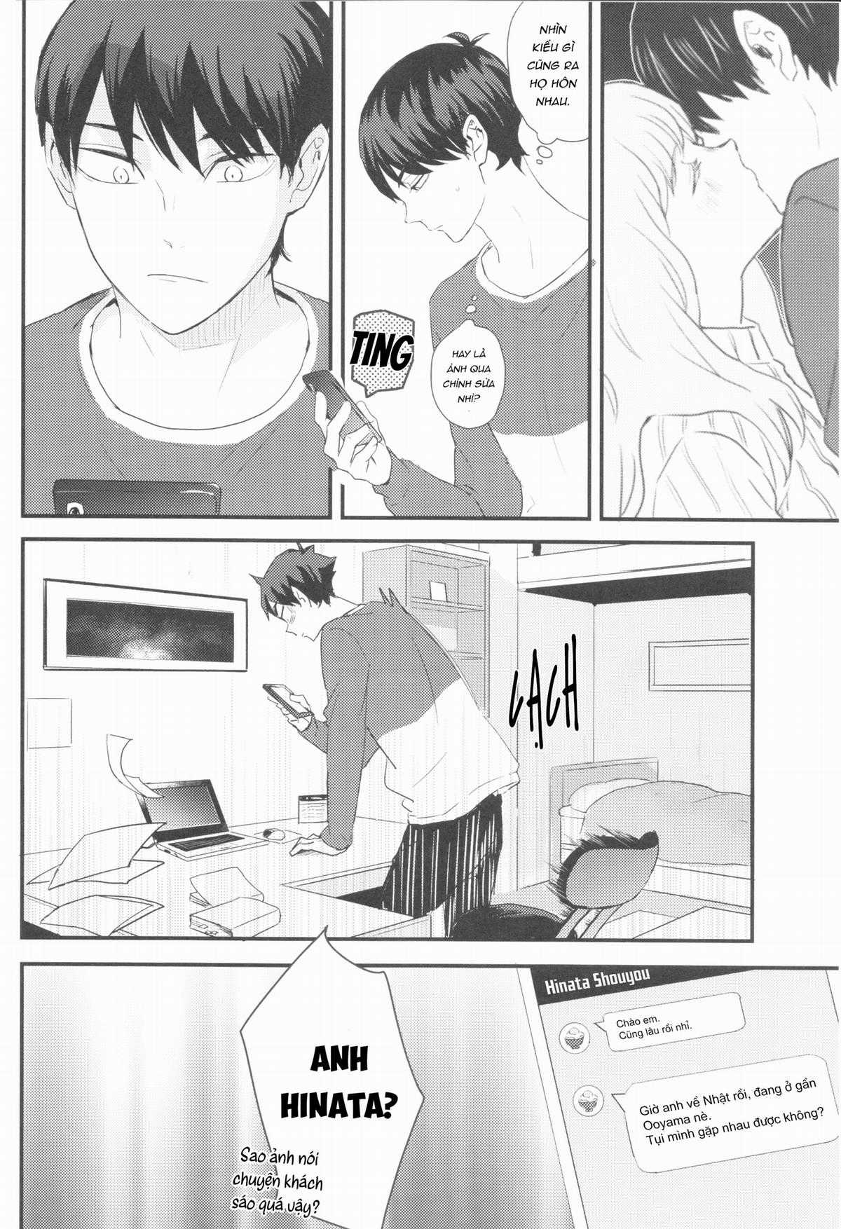 [KAGEHINA DOUJINSHI] - CÁ BƠI TRÊN TRỜI Chapter 3 trang 4
