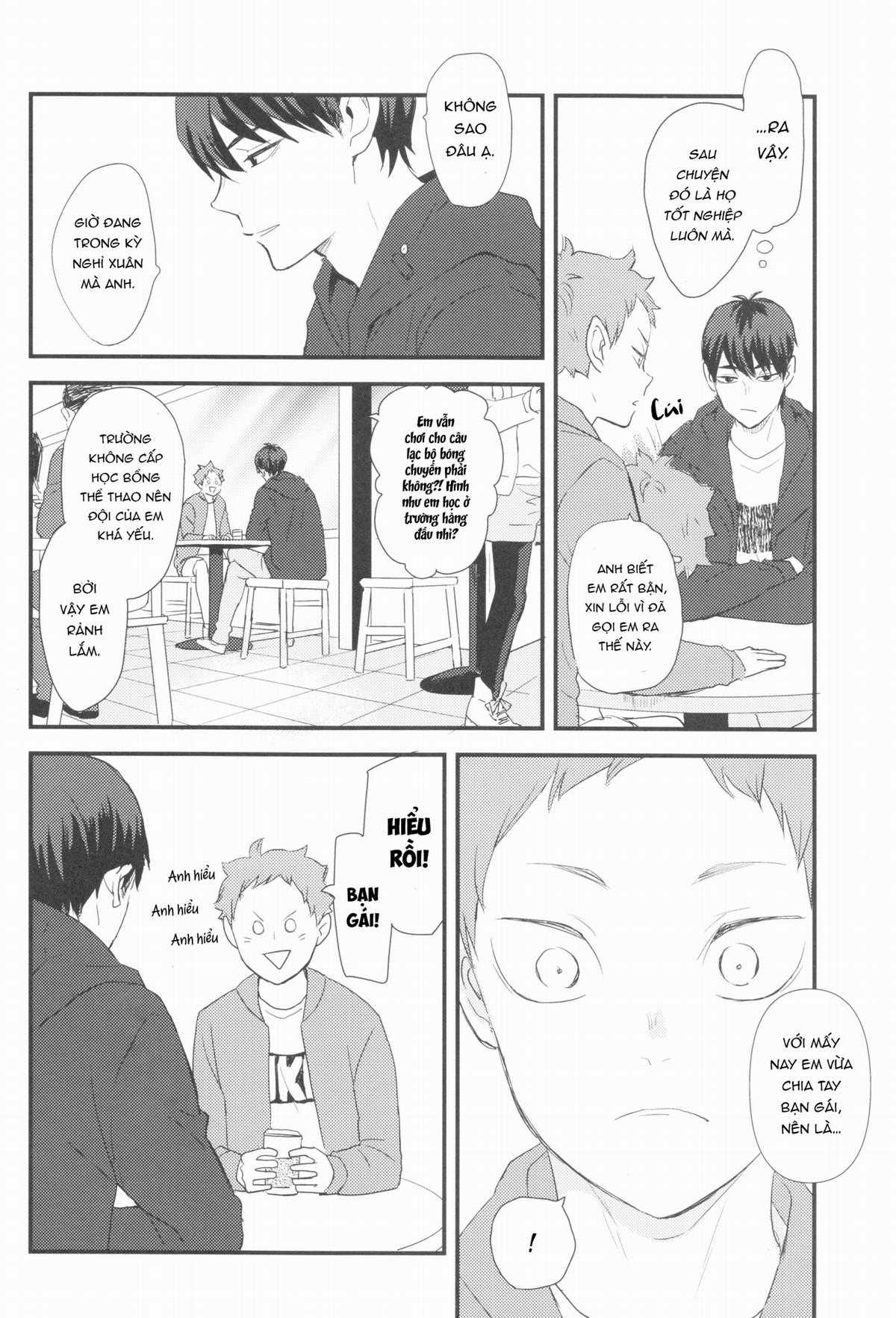 [KAGEHINA DOUJINSHI] - CÁ BƠI TRÊN TRỜI Chapter 3 trang 8