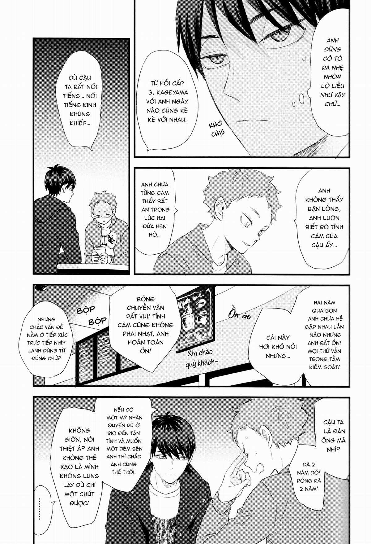 [KAGEHINA DOUJINSHI] - CÁ BƠI TRÊN TRỜI Chapter 3 trang 9