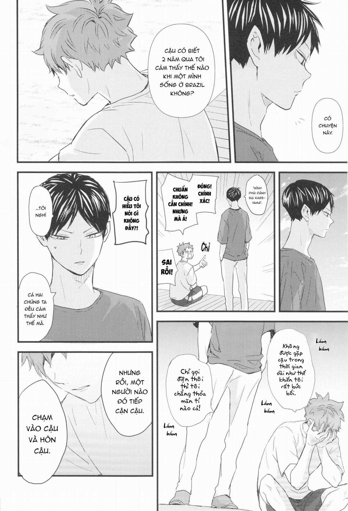 [KAGEHINA DOUJINSHI] - CÁ BƠI TRÊN TRỜI Chapter 4 trang 4