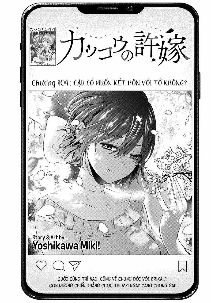 Kakkou No Iinazuke Chapter 104 trang 1