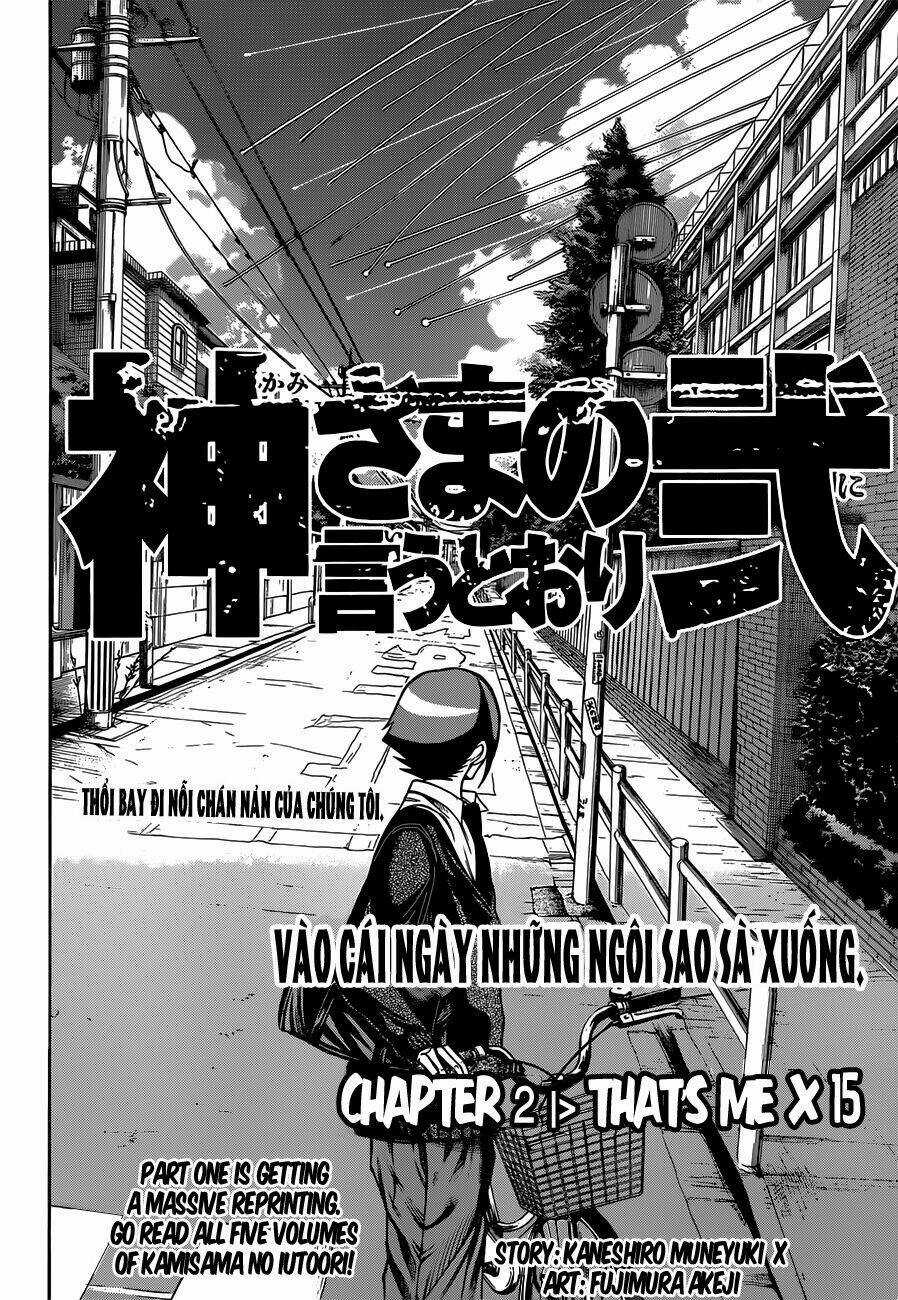 Kamisama No Iutoori Ii Chapter 2 trang 6