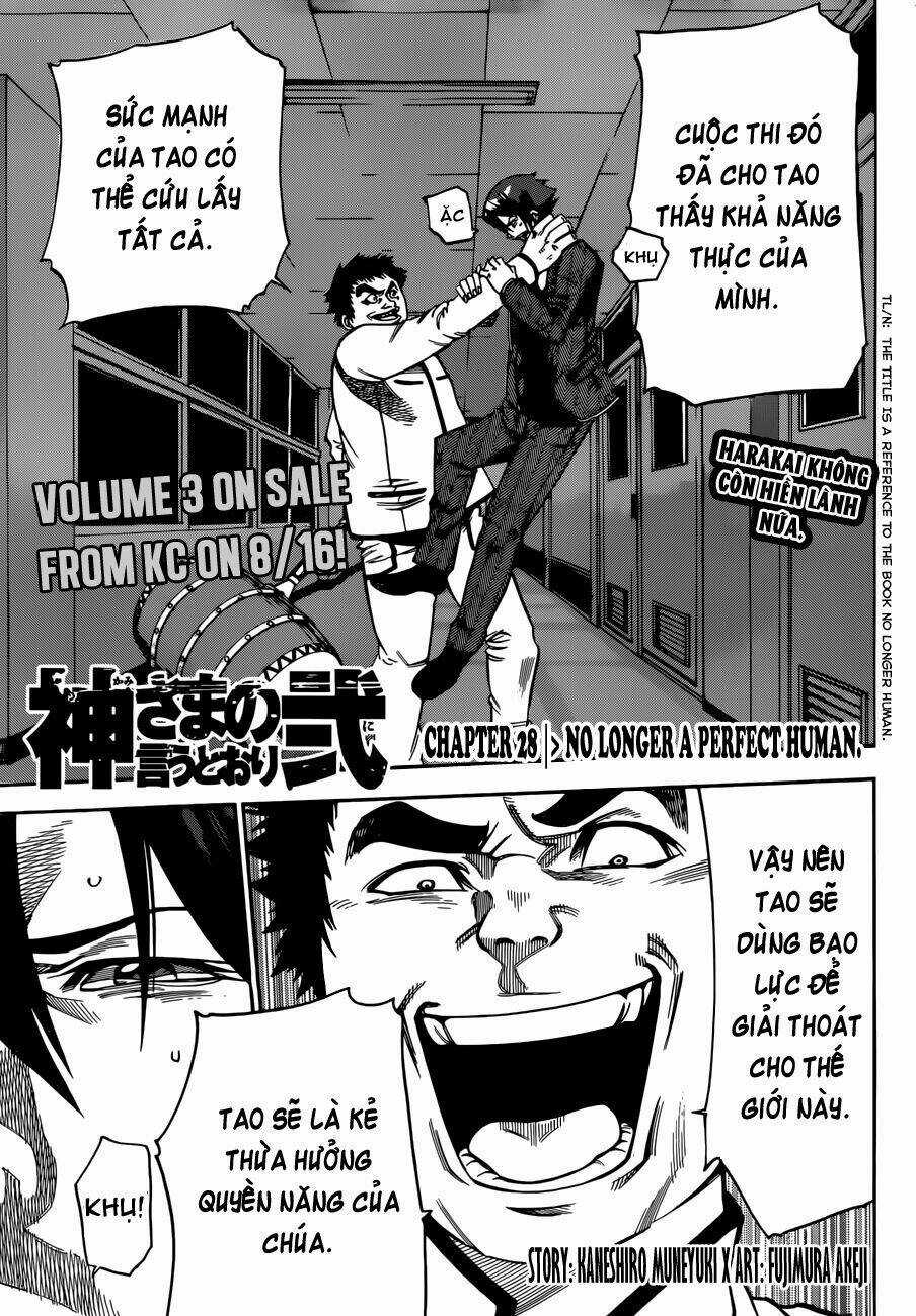 Kamisama No Iutoori Ii Chapter 28 trang 3