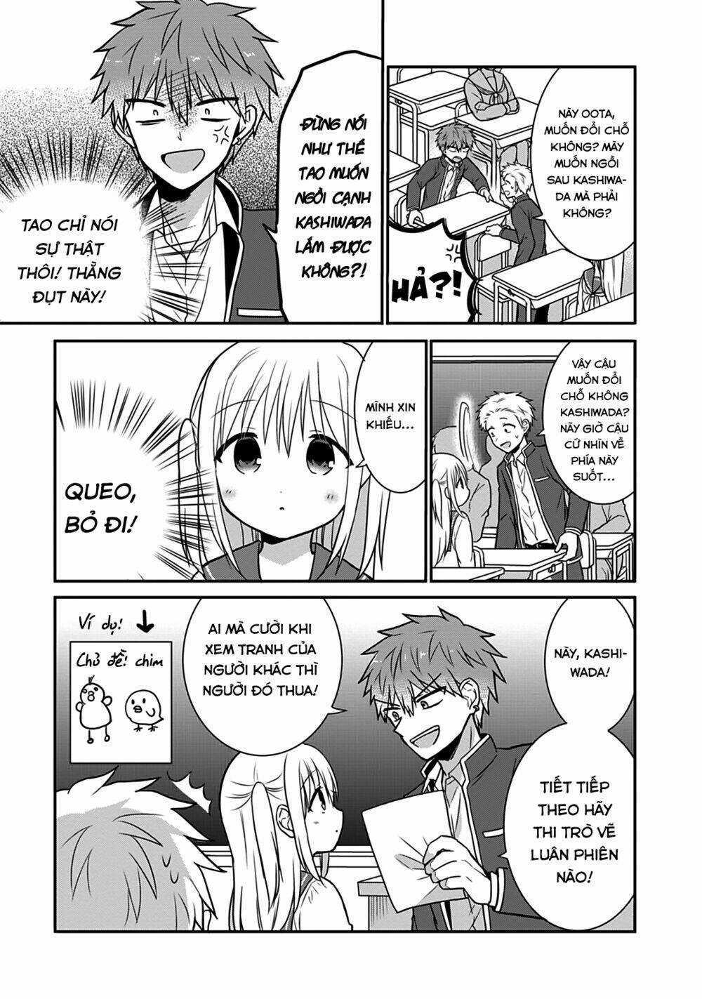 Kao Ni Denai Kashiwada-San To Kao Ni Deru Oota-Kun Chapter 18 trang 4