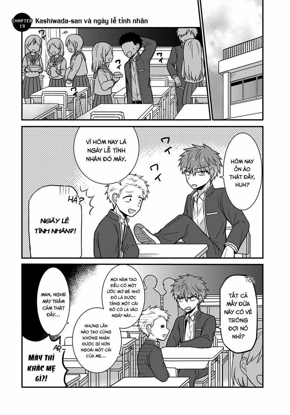 Kao Ni Denai Kashiwada-San To Kao Ni Deru Oota-Kun Chapter 19 trang 2