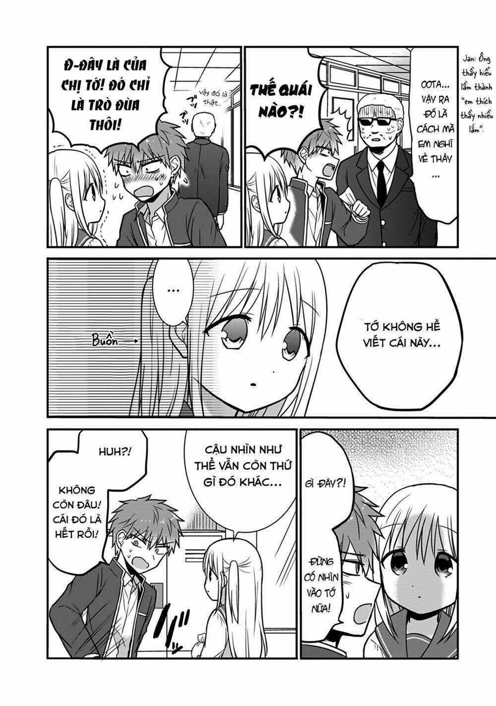 Kao Ni Denai Kashiwada-San To Kao Ni Deru Oota-Kun Chapter 21 trang 9