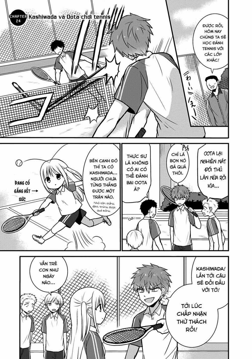 Kao Ni Denai Kashiwada-San To Kao Ni Deru Oota-Kun Chapter 24 trang 1
