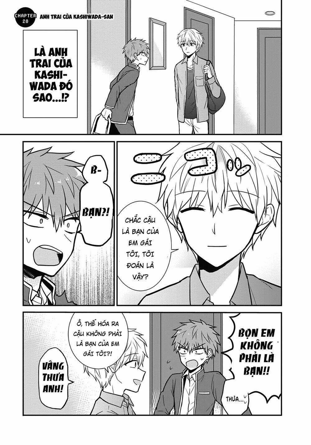 Kao Ni Denai Kashiwada-San To Kao Ni Deru Oota-Kun Chapter 28 trang 3