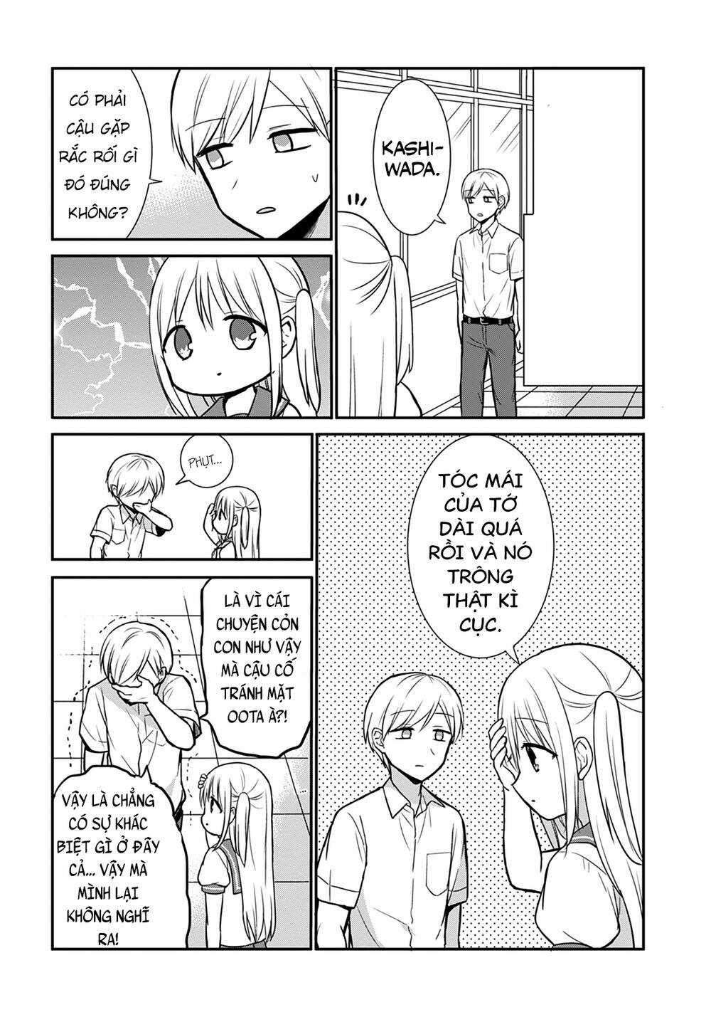 Kao Ni Denai Kashiwada-San To Kao Ni Deru Oota-Kun Chapter 31.5 trang 8