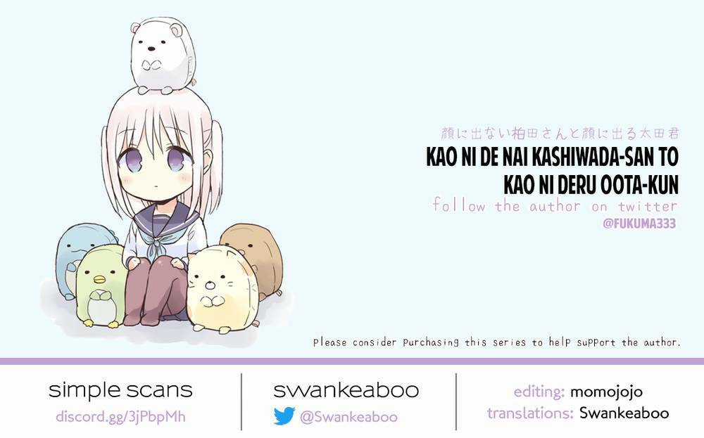 Kao Ni Denai Kashiwada-San To Kao Ni Deru Oota-Kun Chapter 36 trang 14