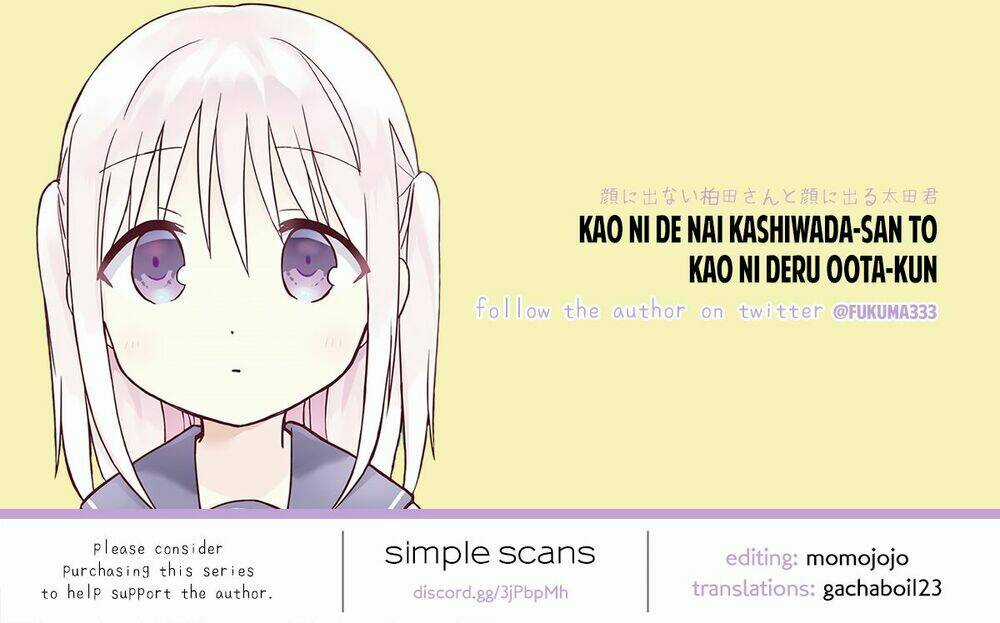 Kao Ni Denai Kashiwada-San To Kao Ni Deru Oota-Kun Chapter 4 trang 10