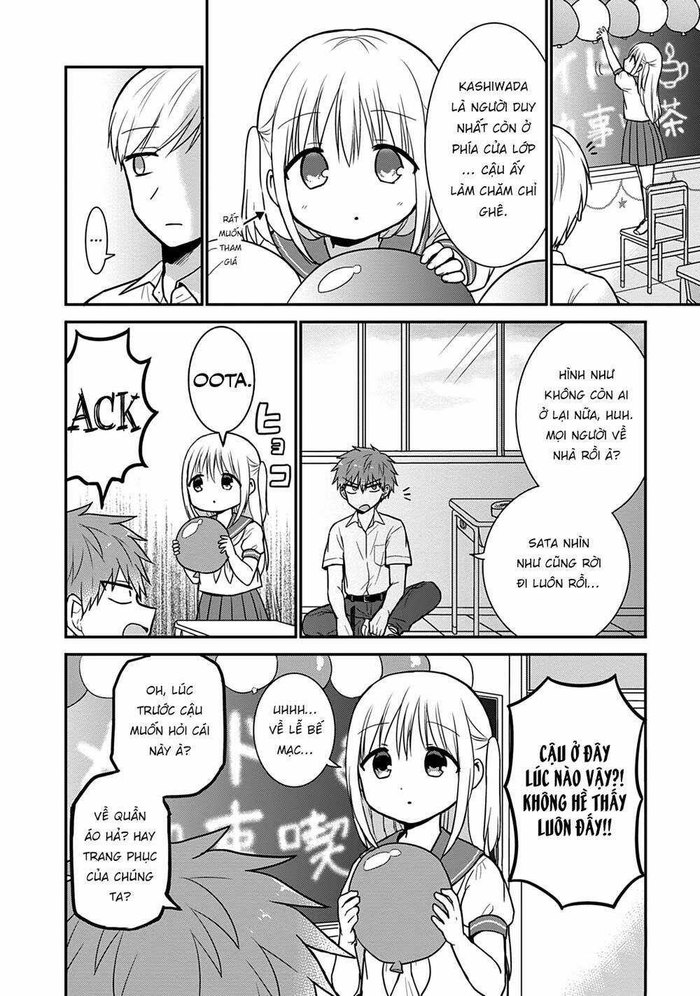 Kao Ni Denai Kashiwada-San To Kao Ni Deru Oota-Kun Chapter 42 trang 9