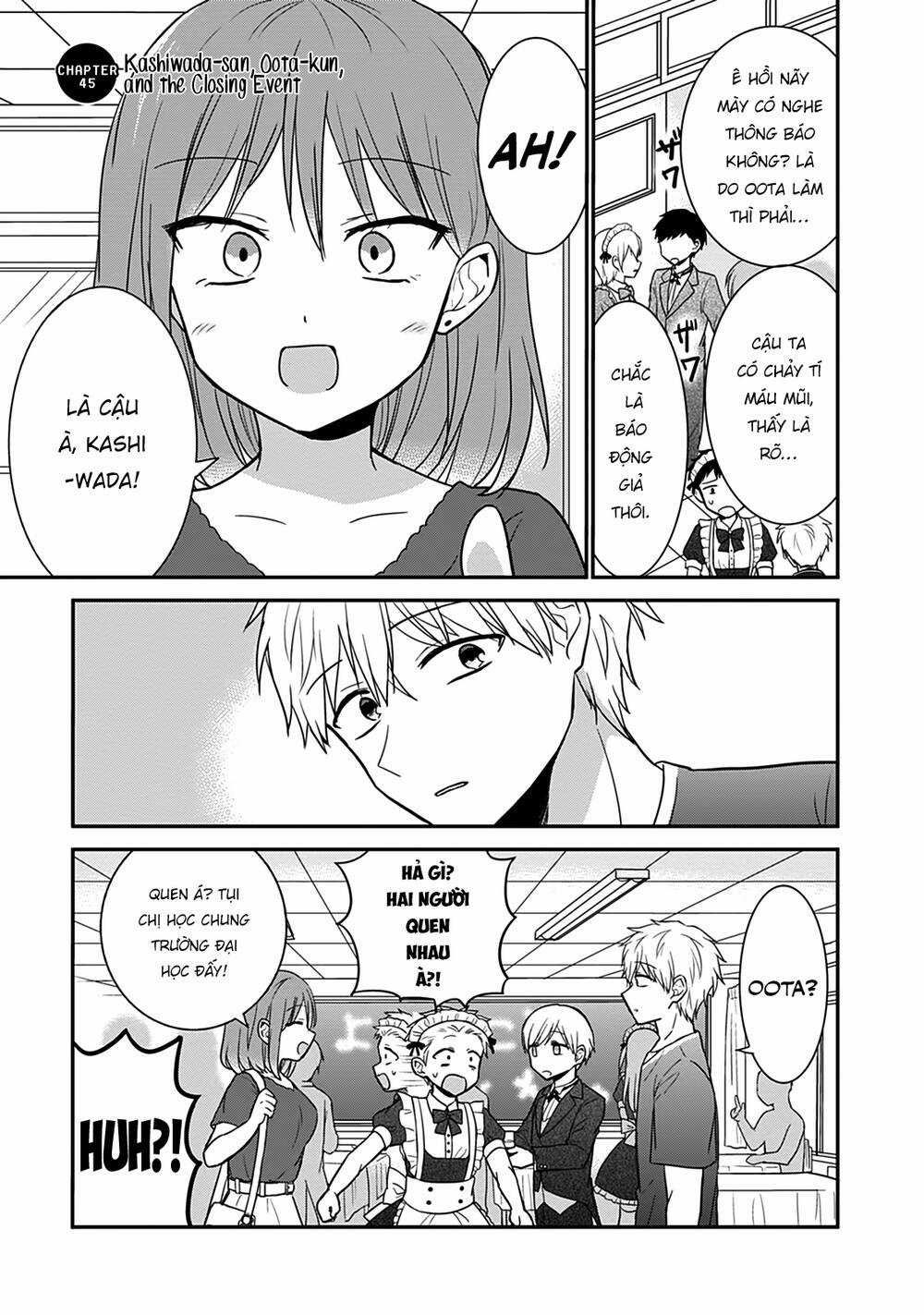 Kao Ni Denai Kashiwada-San To Kao Ni Deru Oota-Kun Chapter 45 trang 3