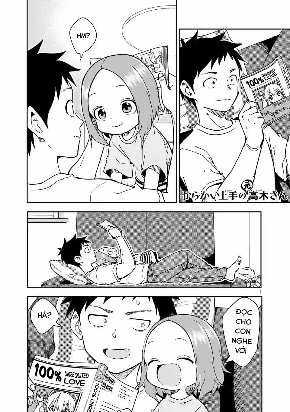 Karakai Jouzu no (Moto) Takagi-san Chapter 280 trang 1