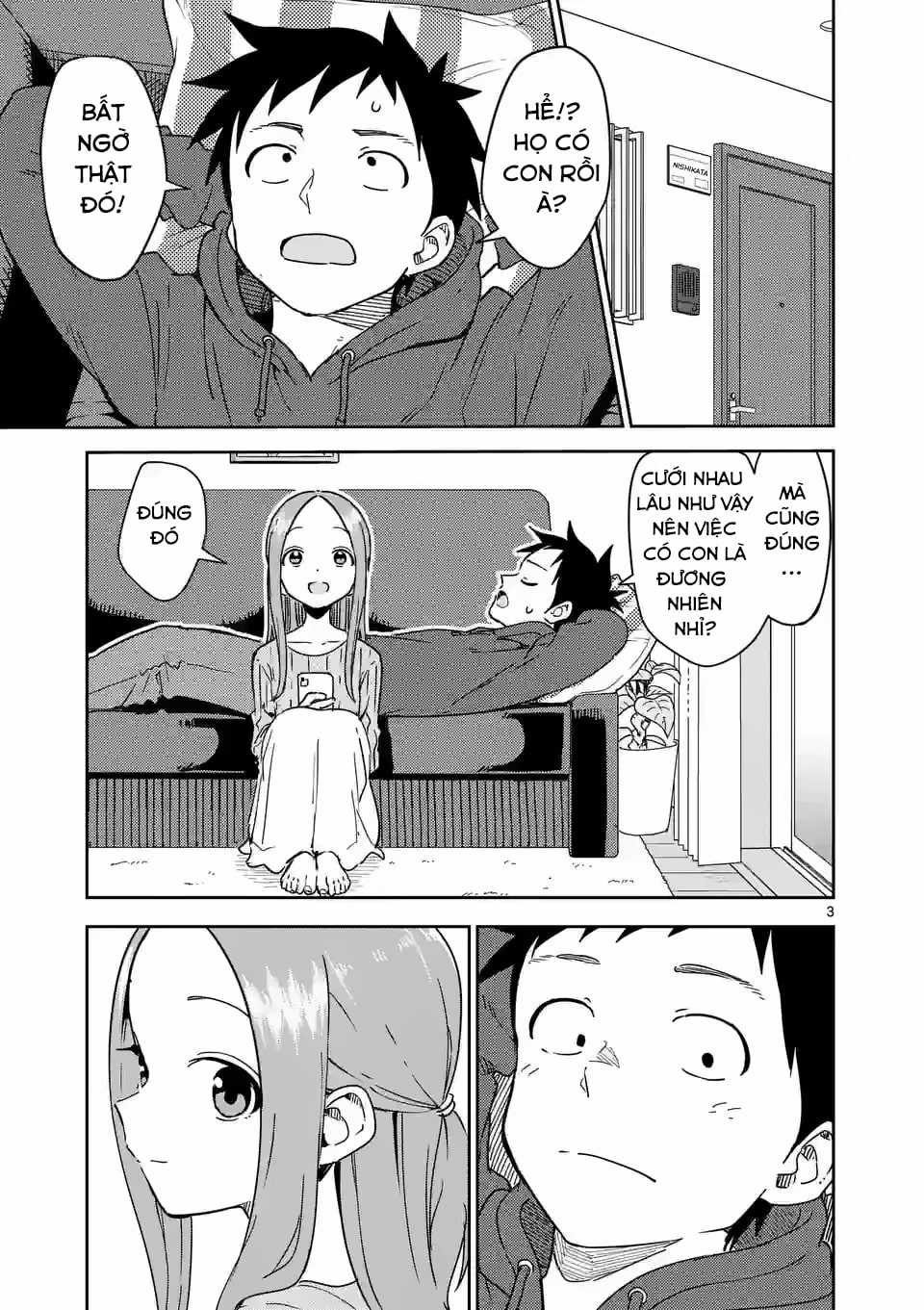 Karakai Jouzu no (Moto) Takagi-san Chapter 285 trang 3
