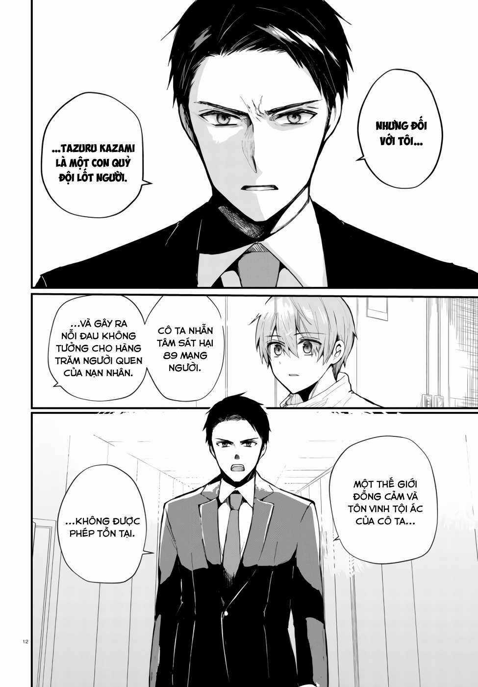 Kẻ Hoạ Sát: Tử Tù Kazami Tazuru Chapter 1 trang 14