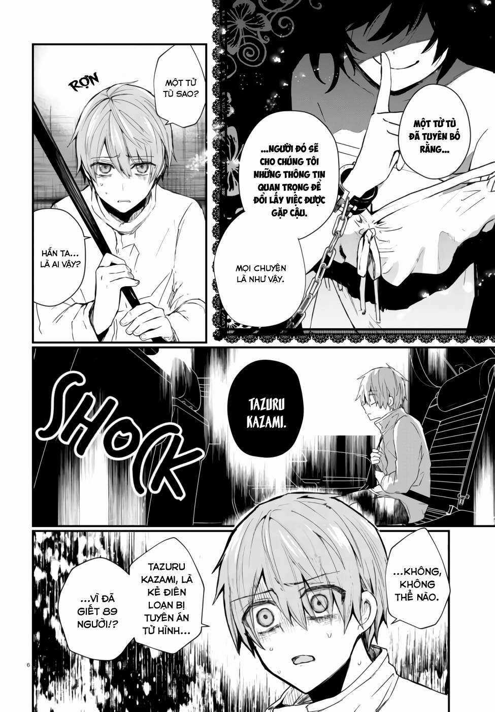 Kẻ Hoạ Sát: Tử Tù Kazami Tazuru Chapter 1 trang 8