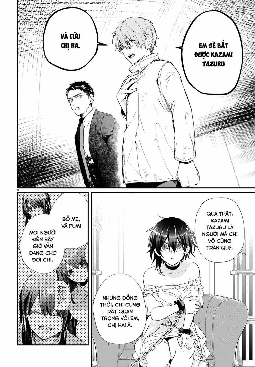 Kẻ Hoạ Sát: Tử Tù Kazami Tazuru Chapter 14 trang 8