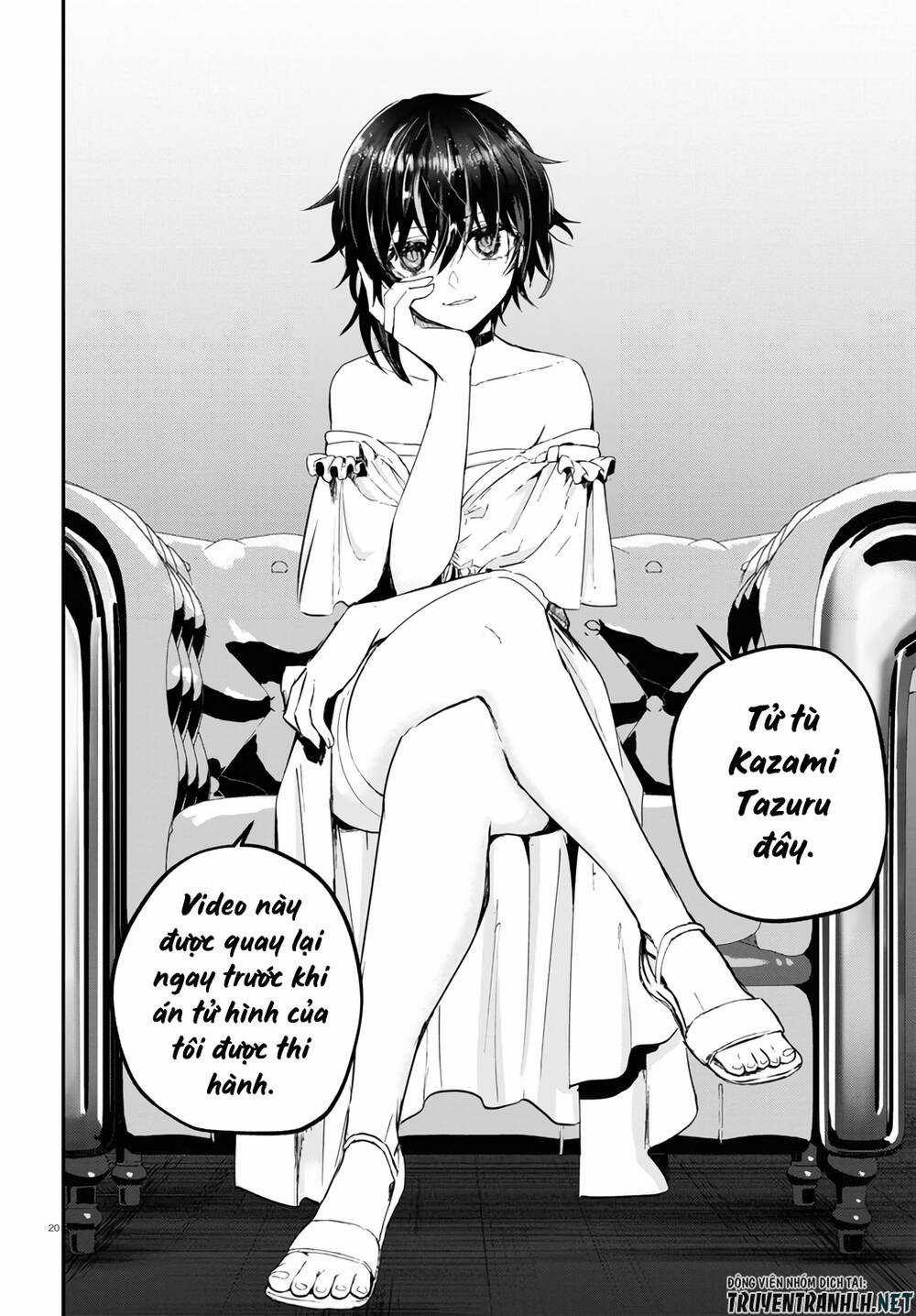 Kẻ Hoạ Sát: Tử Tù Kazami Tazuru Chapter 16 trang 20