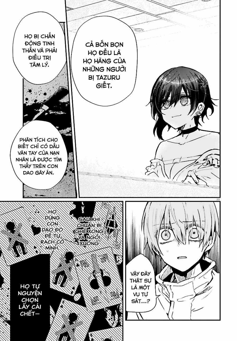 Kẻ Hoạ Sát: Tử Tù Kazami Tazuru Chapter 6 trang 23
