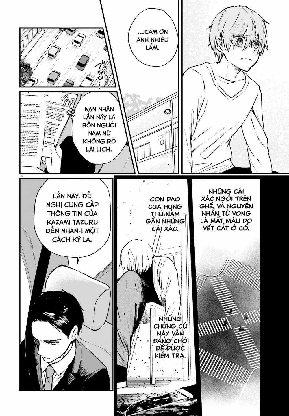 Kẻ Hoạ Sát: Tử Tù Kazami Tazuru Chapter 6 trang 6