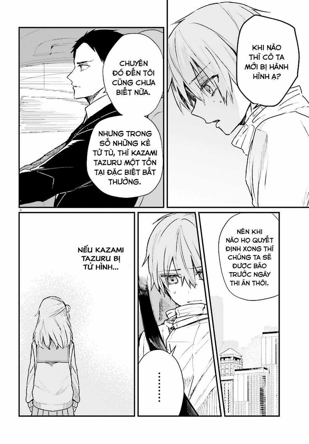 Kẻ Hoạ Sát: Tử Tù Kazami Tazuru Chapter 6 trang 8