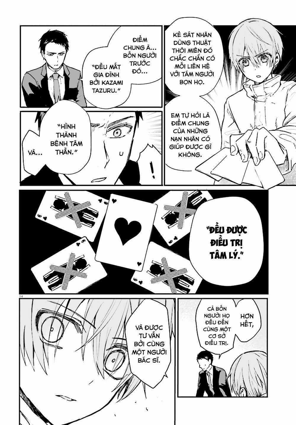 Kẻ Hoạ Sát: Tử Tù Kazami Tazuru Chapter 7 trang 14
