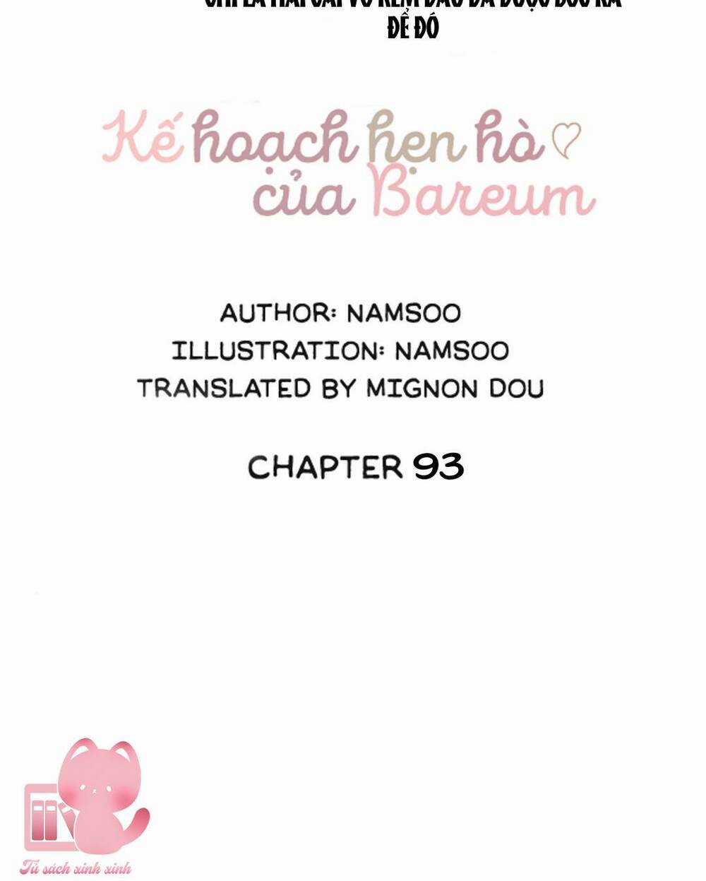 Kế Hoạch Hẹn Hò Của Bareum Chapter 93 trang 35