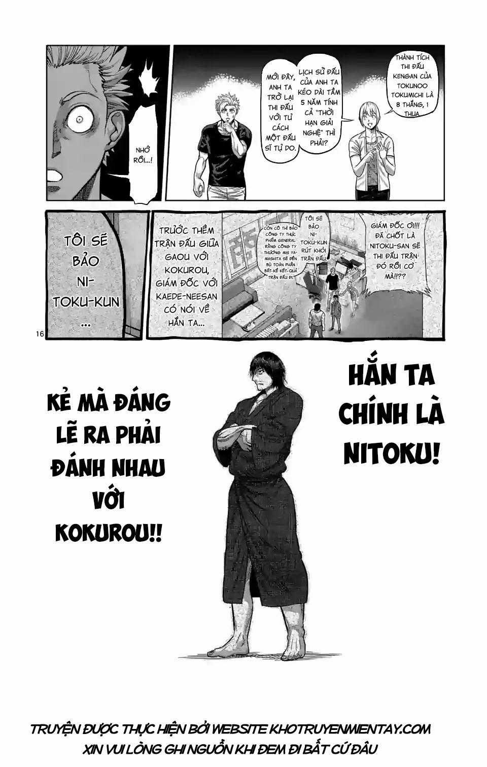 Kengan Ashura Phần 2 Chapter 20 trang 16