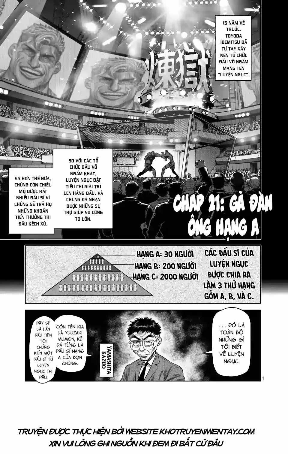 Kengan Ashura Phần 2 Chapter 21 trang 1