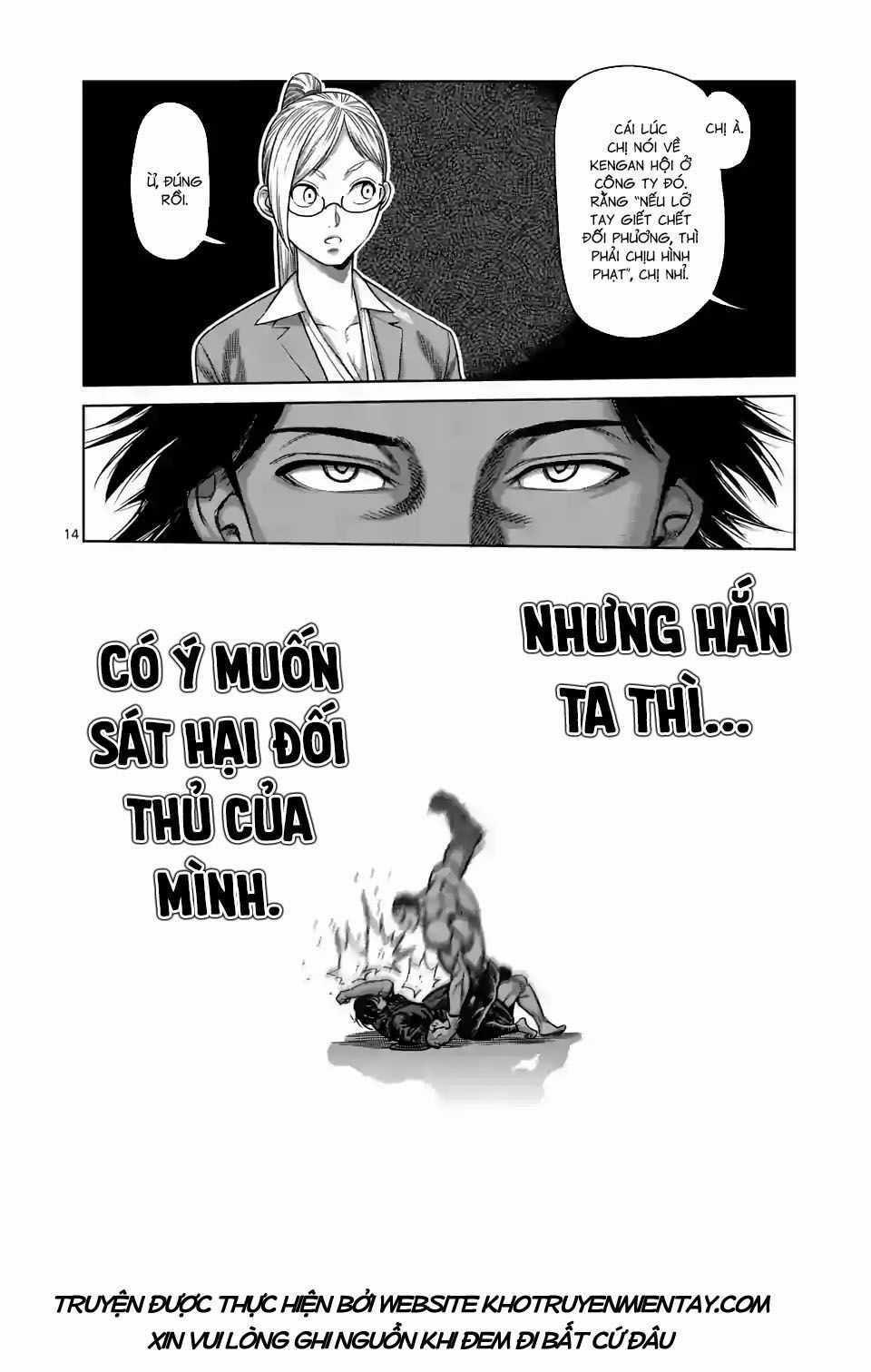 Kengan Ashura Phần 2 Chapter 21 trang 14