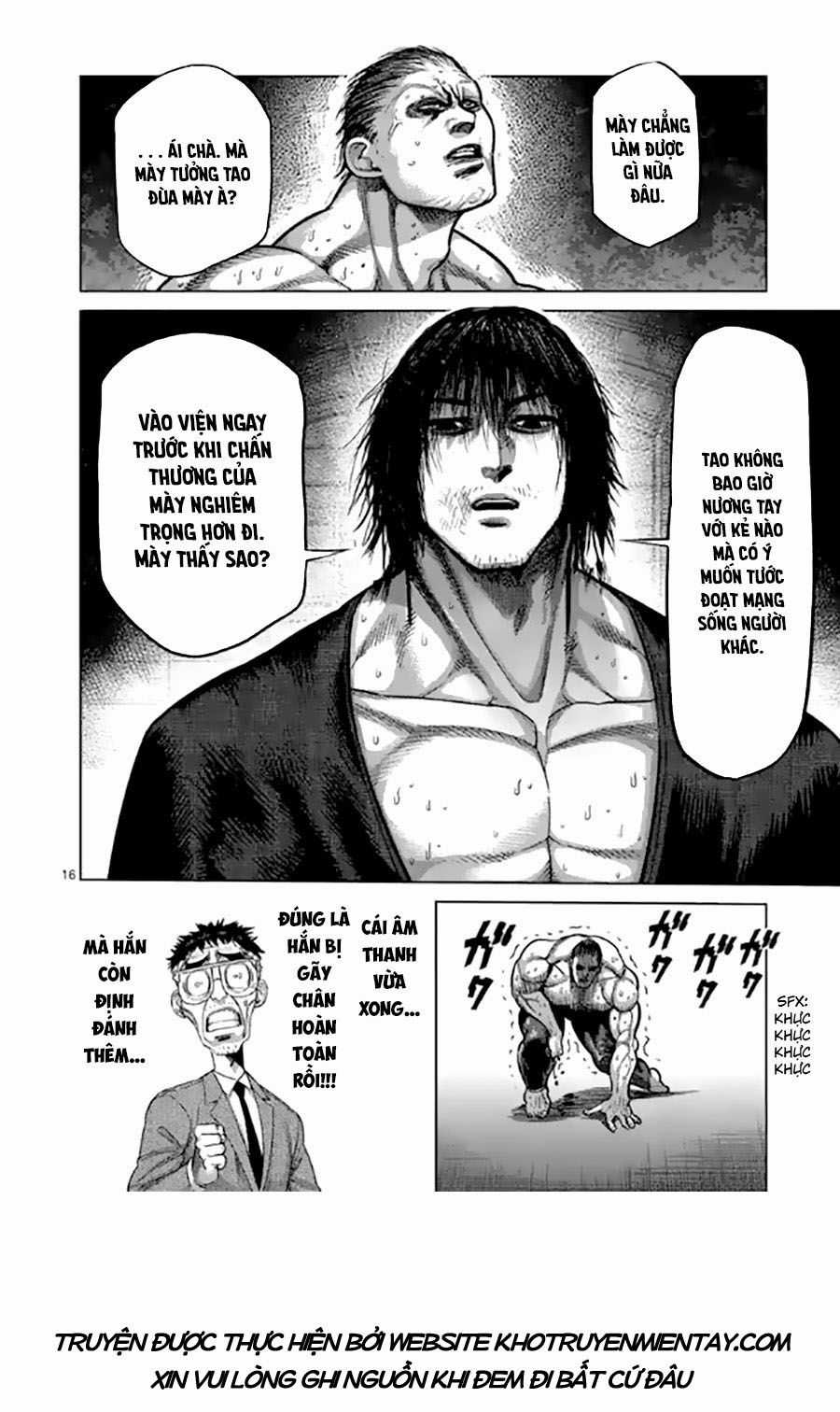 Kengan Ashura Phần 2 Chapter 22 trang 16