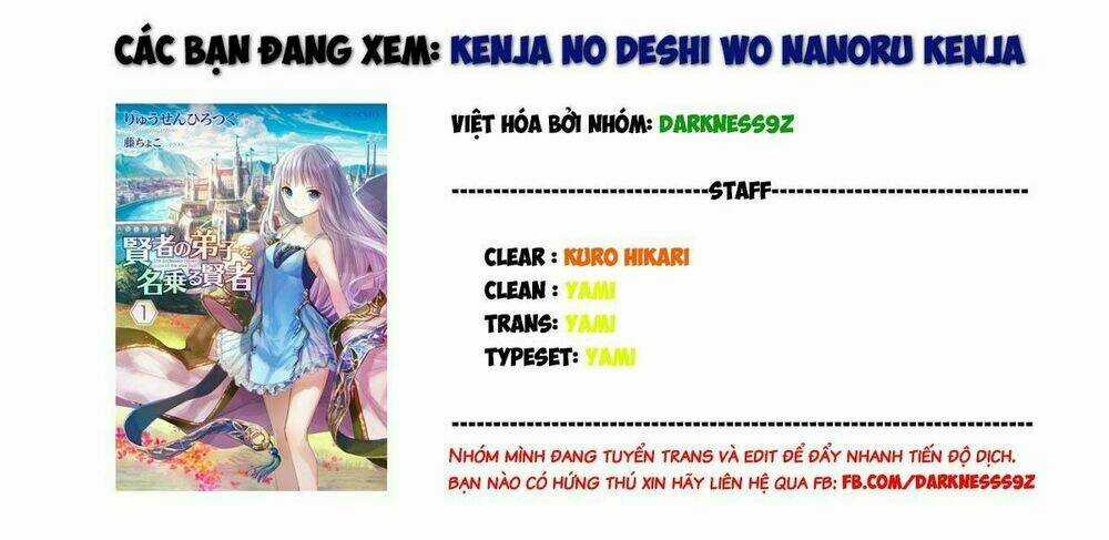 Kenja No Deshi Wo Nanoru Kenja Isekai! Chapter 26 trang 0