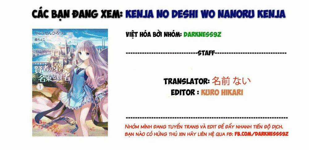 Kenja No Deshi Wo Nanoru Kenja Isekai! Chapter 27 trang 0