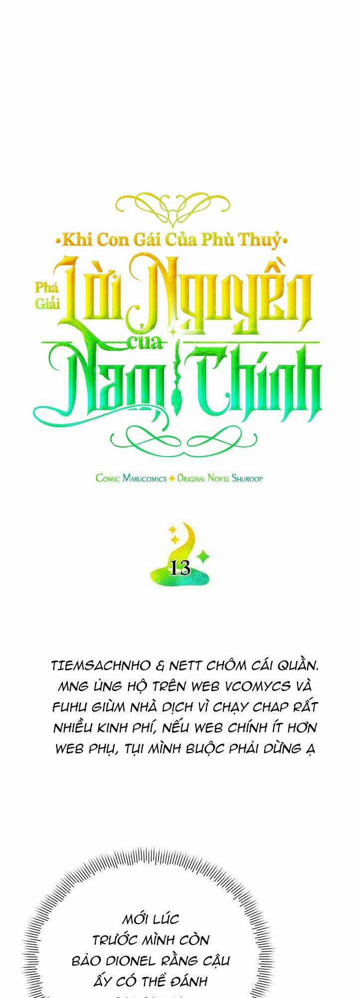 Khi Con Gái Của Phù Thuỷ Phá Giải Lời Nguyền Của Nam Chính Chapter 13 trang 21