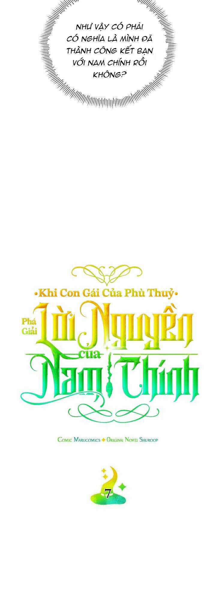Khi Con Gái Của Phù Thuỷ Phá Giải Lời Nguyền Của Nam Chính Chapter 7 trang 4