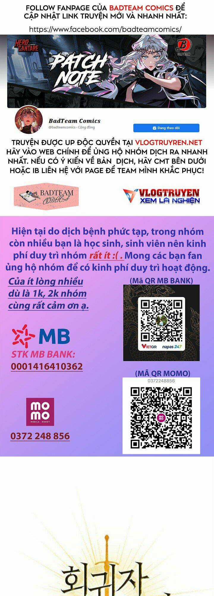 Kí Sự Hồi Quy Chapter 11 trang 0
