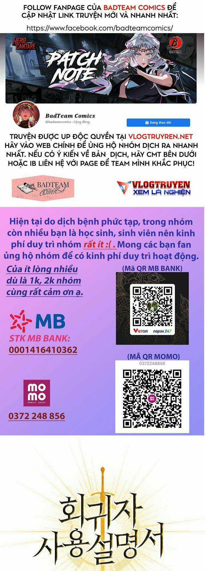 Kí Sự Hồi Quy Chapter 3 trang 0