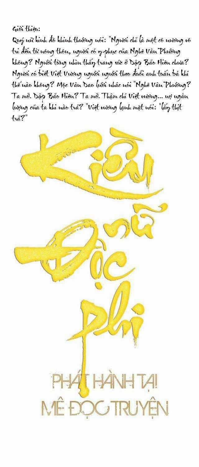 Kiều Nữ Độc Phi Chapter 0 trang 14