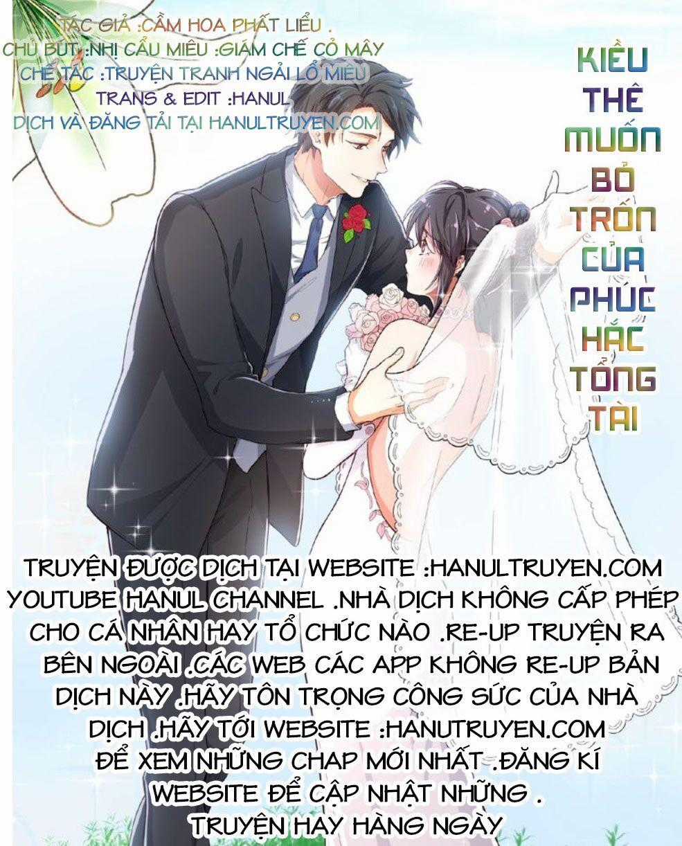 Kiều Thê Muốn Bỏ Trốn Của Phúc Hắc Tổng Tài Chapter 32 trang 0