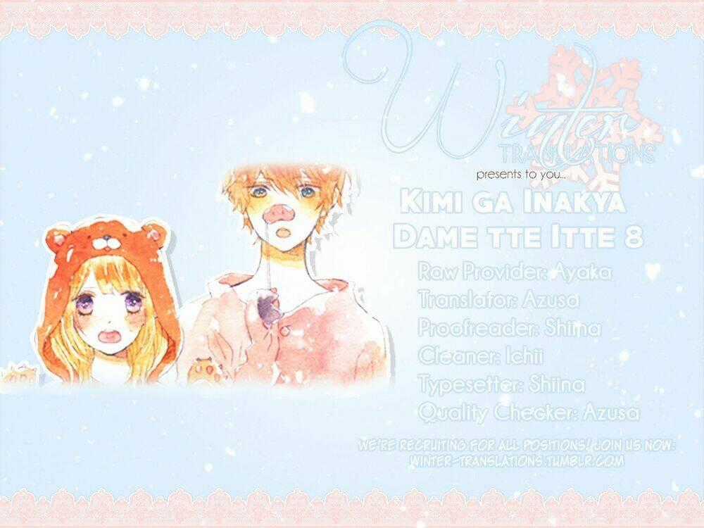 Kimi ga Inakya Dame tte Itte Chapter 8 trang 39