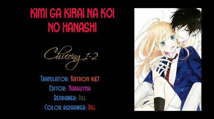 Kimi Ga Kirai Na Koi No Hanashi Chapter 1.2 trang 2
