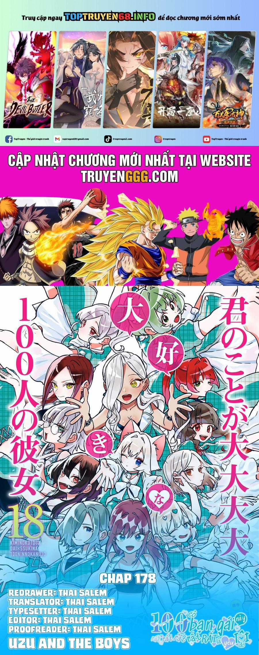 Kimi No Koto Ga Dai Dai Dai Dai Daisuki Na 100-Ri No Kanojo Chapter 178 trang 0