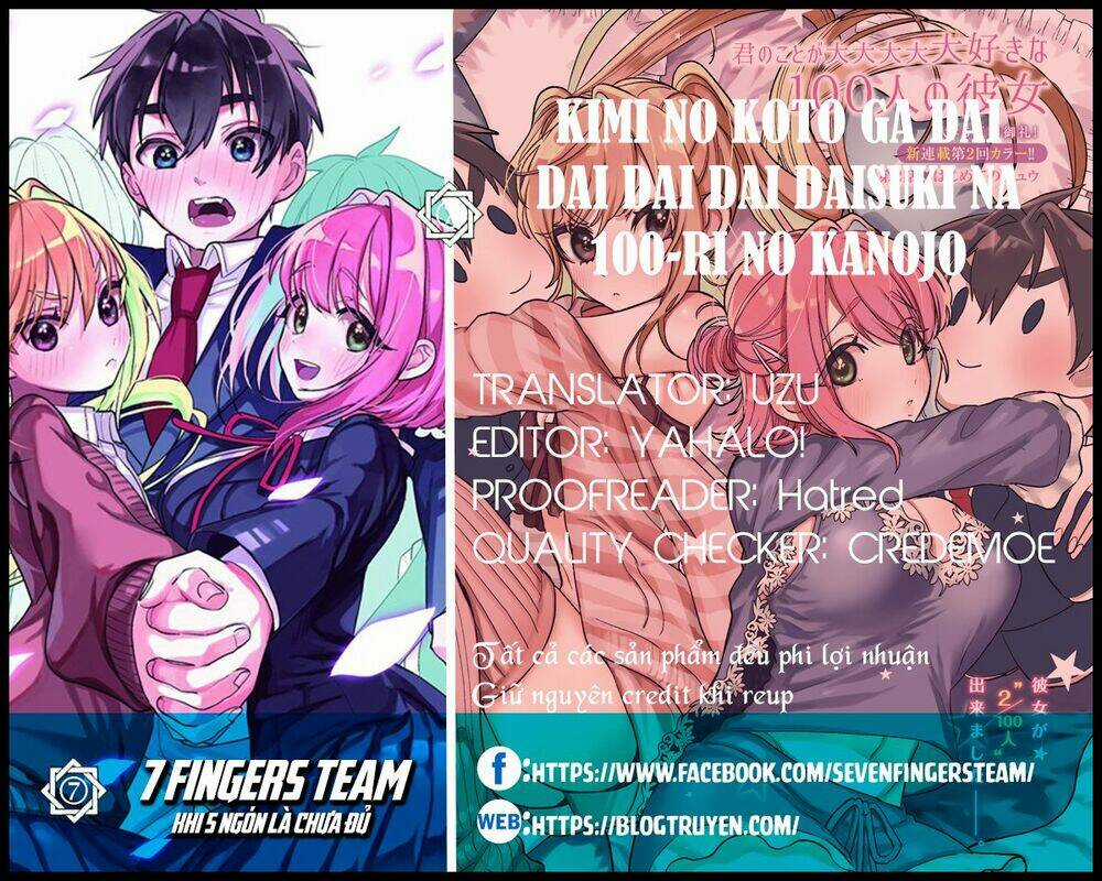 Kimi No Koto Ga Dai Dai Dai Dai Daisuki Na 100-Ri No Kanojo Chapter 9 trang 1