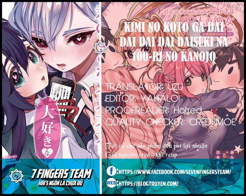 Kimi No Koto Ga Dai Dai Dai Dai Daisuki Na 100-Ri No Kanojo Chương 15 trang 1