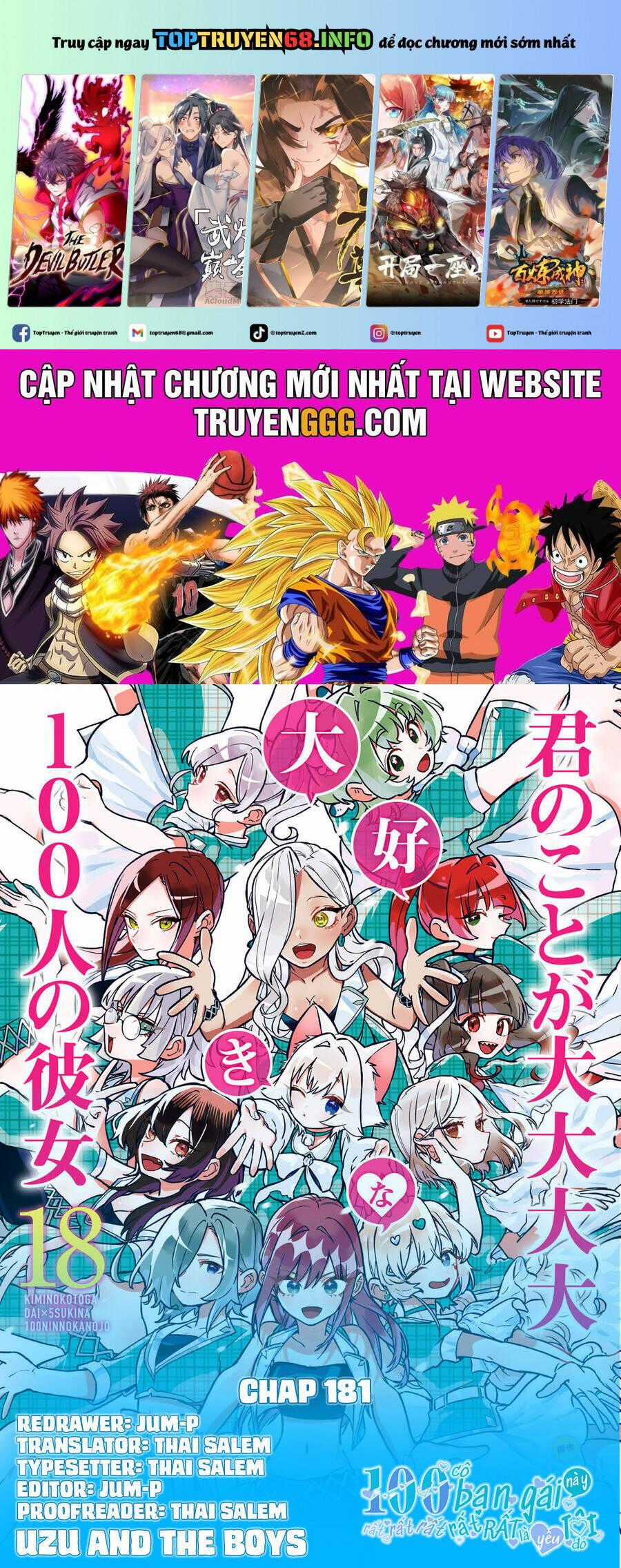 Kimi No Koto Ga Dai Dai Dai Dai Daisuki Na 100-Ri No Kanojo Chương 181 trang 1
