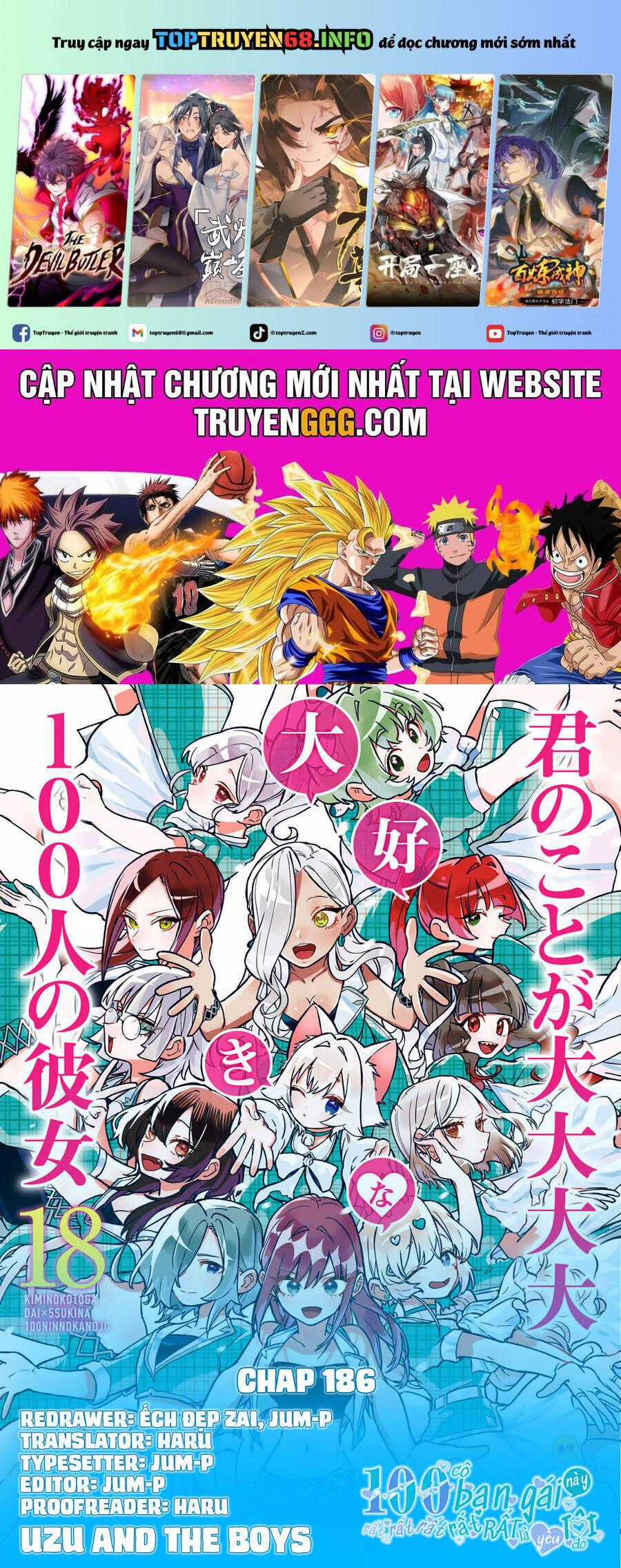 Kimi No Koto Ga Dai Dai Dai Dai Daisuki Na 100-Ri No Kanojo Chương 186 trang 1
