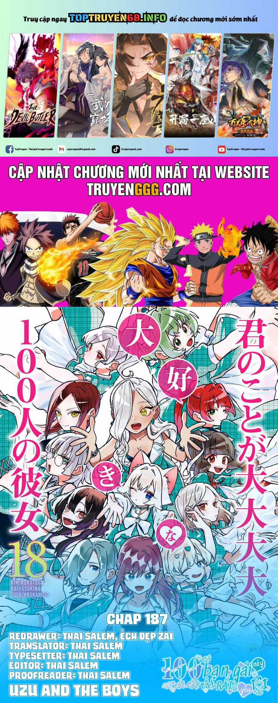 Kimi No Koto Ga Dai Dai Dai Dai Daisuki Na 100-Ri No Kanojo Chương 187 trang 1