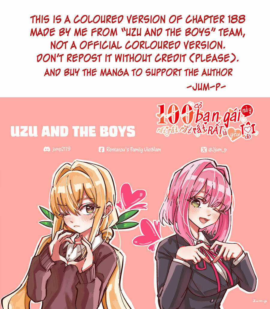 Kimi No Koto Ga Dai Dai Dai Dai Daisuki Na 100-Ri No Kanojo Chương 188.5 trang 2