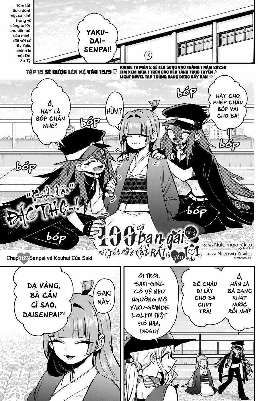 Kimi No Koto Ga Dai Dai Dai Dai Daisuki Na 100-Ri No Kanojo Chương 189 trang 2